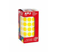 Apli kids 4855 Rouleau de 2832 Gommettes Rondes 15 mm Jaune