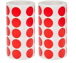 Apli Kids 4861 Rouleau de 1770 gommettes rouges diam 20 (Lot de 2)