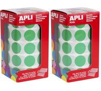 Apli Kids 4862 Rouleau de 1770 gommettes vertes diam 20
