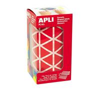 Apli Kids 4869 Rouleau de 2832 gommettes triangulaires 20 mm rouge