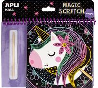 APLI Kids APLI - Livre de coloriage Happy Scratch (8 feuilles)