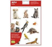 APLI kids - Autocollants thématiques réalistes d'animaux de compagnie - 2 feuilles G