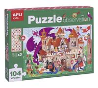 APLI Kids - Castle Puzzle Observation, 104 pièces, Multicolore (17916)