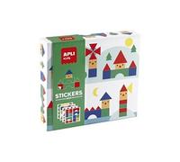 APLI kids - Geometric Villages Sticker Set - jeu éducatif G