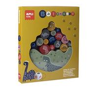 APLI Jeu d'équilibre Dinosaures en bois pour enfants