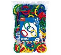 Apli Kids – Liens Jumbo – Bleu, Jaune, Rouge, Vert