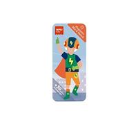APLI Kids 19709 - Magnets Mix&Match, Jeu magnétique sur Le thème des Superhéros - Habille Le Personnage avec des Tenues de superhéros - Jeu de Voyage.