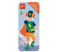 APLI kids - Magnetic Mix&Match Superheros - jeu de correspondance - 30 pièces G