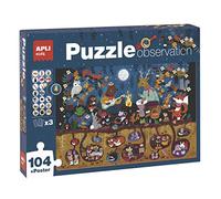 APLI Puzzle d'observation pour enfants – La forêt