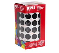 Apli Kids – Rouleau de gommettes Rond Ø 15 mm Noir x2