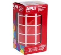 APLI Kids Sticker Creative "carré" sur rouleau vert