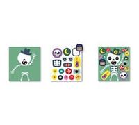 APLI kids - Stickers game in cardboard box - Monsters - jeu éducatif G