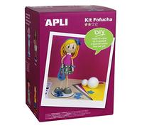 Apli Kit poupée en mousse Eva - robe rouge Hauteur poupée environ 30 cm