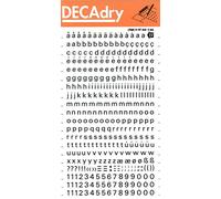 APLI Lettres et Chiffres Transferts (1 Feuille) DD22F 5 mm Noir