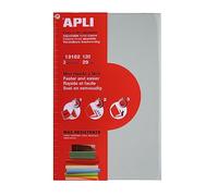 APLI 13182 Lot de 3 protège-livres avec rabat réglable en PVC. Dimensions : 290 mm, 120 µ.