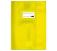 APLI Lot de 3 Protège-cahiers PVC 19/100ème 24 x 32 cm Opaque Jaune