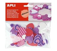 Apli Lot de 40 pochettes adhésives en EVA Motif cœurs