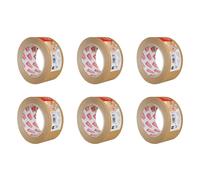 Apli Lot De 6 Rubans Adhésif En Papier Kraft 48 Mm X 50 M