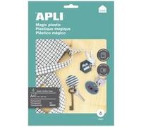 APLI Magic plastic - Transparent - A4 (210 x 297 mm) 4 feuille(s) plastique kraft thermorétractable G