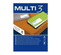 Apli Multi3 Autocollant 105x37 Mm 100 unités Blanc Blanc One Size