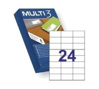 Apli Multi3 Stickers 10518/ 70 x 37mm/ 500 feuilles