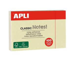Apli Notes Autocollantes Classic 75x50mm