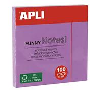 APLI NOTES FUNNY 75X75 VIOLET PASTEL