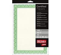 Apli OSD4020 Boîte de 25 Diplômes Spirale 115 g Vert