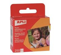 APLI Pastilles double-face 00113 – Boîte de 250 – 12 x 16 mm