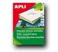 APLI PAPER - Adhésif permanent - blanc - 25.4 x 70 mm 3300 étiquette(s) (100 feuille(s) x 33) étiquettes G