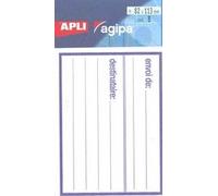 Apli Paper - Adhésif Permanent - Blanc - 64 X 133 Mm 48 Étiquette(S) (16 Feuille(S) X 3 Étiquettes D'expédition
