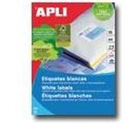 APLI PAPER - Adhésif permanent - blanc - A4 (210 x 297 mm) 25 étiquette(s) étiquettes G