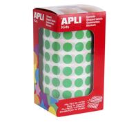 Apli Paper - Adhésif Permanent - Vert - Diamètre 10,5 Mm 4720 Étiquette(S) Étiquettes