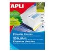 APLI 02411 Etiquettes Blanc