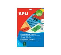 Apli 001600 Lot de 20 Etiquettes couleur permanent 210 mm x 297 mm Bleu