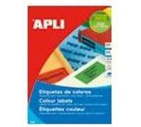 APLI PAPER - Auto-adhésif - bleu - A4 (210 x 297 mm) 20 unités étiquettes G
