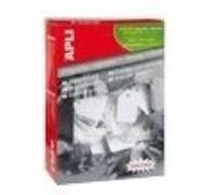 APLI Boite de 500 étiquettes bijouterie à fil 36x53 mm Blanc