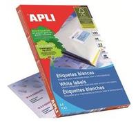 APLI Étiquettes 707638 – Pack 100 Blanches pour imprimante 99,1 x 139 mm