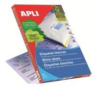 APLI PAPER - Étiquettes autocollantes - blanc - 57 x 105 mm 1000 unités ( 100 feuille(s) x 10 )