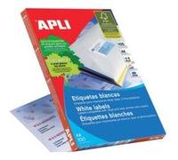 Apli 001633 - Pack de 100 étiquettes Blanches pour Imprimante 97X42.4