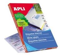 APLI Étiquettes adhésives Apli 1275 – 105 x 40 mm – 100 volets – Blanc