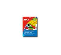 APLI Étiquettes adhésives 02879 – 210×297 mm (A4) – Laser – Orange – 20 feuilles