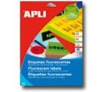 APLI Étiquettes vertes fluo 64 × 33,9 mm – 480 étiq. – Laser