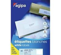 Apli Paper - Étiquettes Adhésives Permanentes - Blanc - 70 X 37 Mm 2400 Étiquette(S) ( 100 Feuille(S) X 24 )