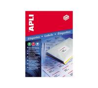 Apli Paper - Étiquettes Autocollantes - Blanc - 199.6 X 144.5 Mm 200 Étiquette(S) ( 100 Feuille(S) X 2 )