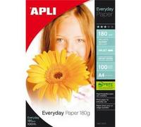APLI 11475 - Papier Photo Everyday - Format A4 - 100 Feuilles - 180 g/m²