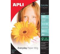 Apli Paper Everyday Paper - Papier Photo Brillant - Brillant - 100 X 150 Mm - 180 G/M² - 20 Feuille(S)