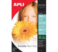 Apli Paper Everyday Paper - Papier Photo Brillant - Brillant - A4 (210 X 297 Mm) - 180 G/M² - 20 Feuille(S)