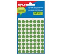 Apli Paper Mini-Bag - Auto-Adhésif - Vert - Diamètre 13 Mm 175 Étiquette(S) (5 Feuille(S) X 35) Étiquettes Permanentes