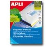 APLI Feuilles d'étiquettes polyvalentes A3 297 x 420 mm – Blanc, boîte de 100
